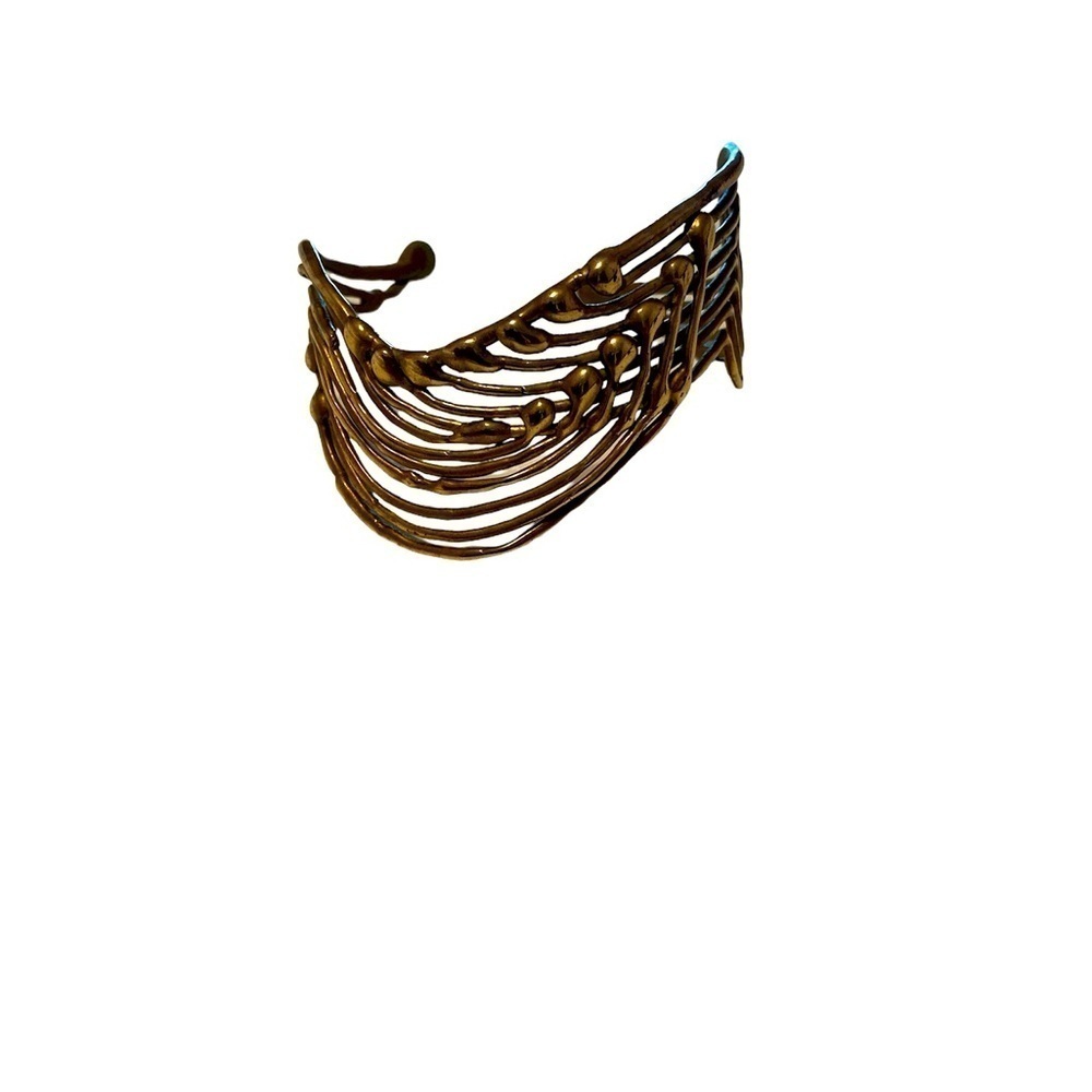 Artisan Brass Cuff Boho Bracelet
